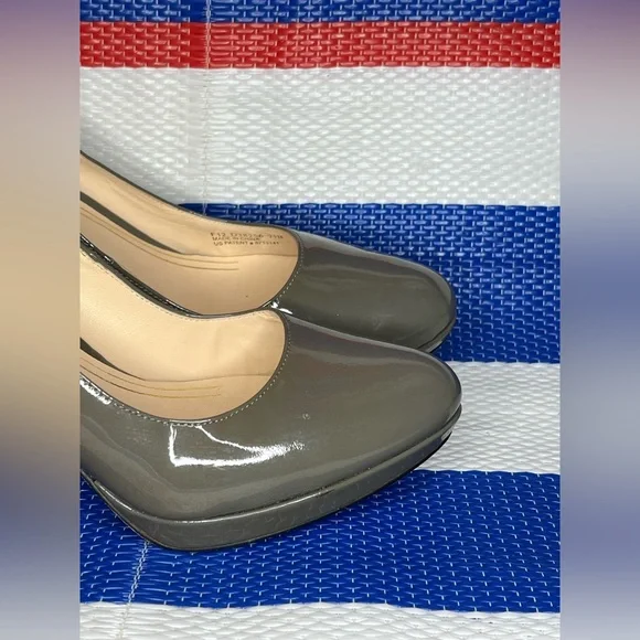 ✨🎉Cole Haan Nike Air Olive Green Patent Leather Platform Heels Women’s Size 7.5 - Picture 12 of 16